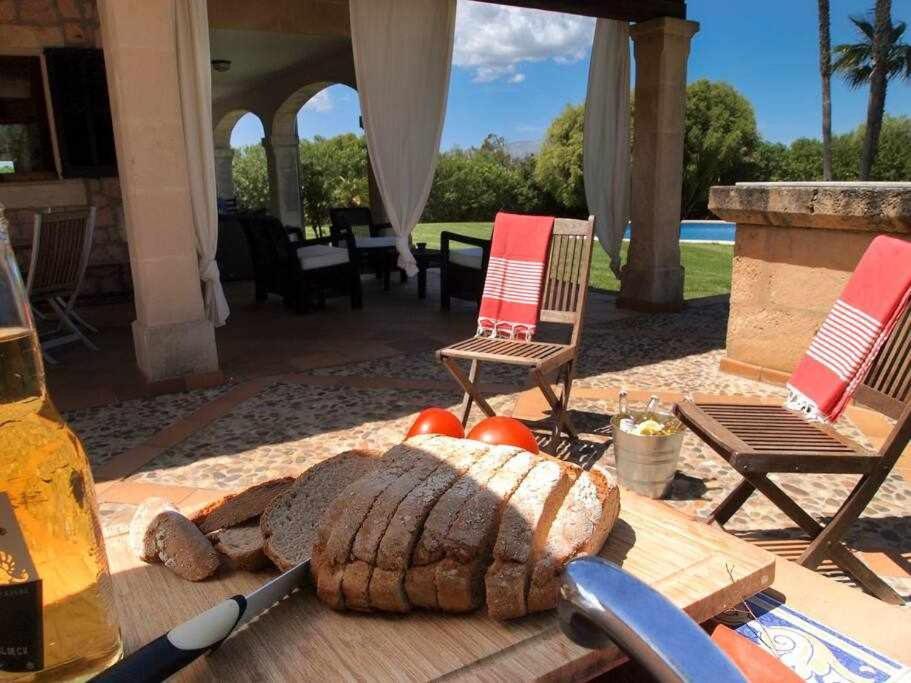 Ciclismo y golf junto a la playa Finca Son Sant Martí Gran Villa Muro Exterior foto