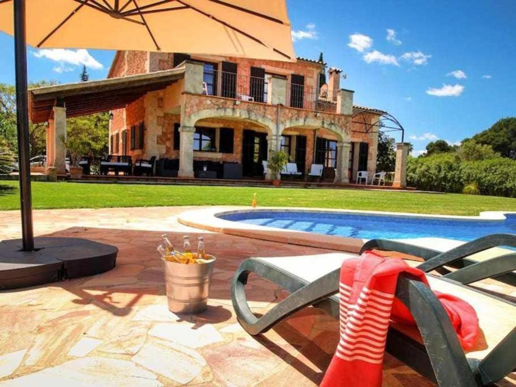 Ciclismo y golf junto a la playa Finca Son Sant Martí Gran Villa Muro Exterior foto